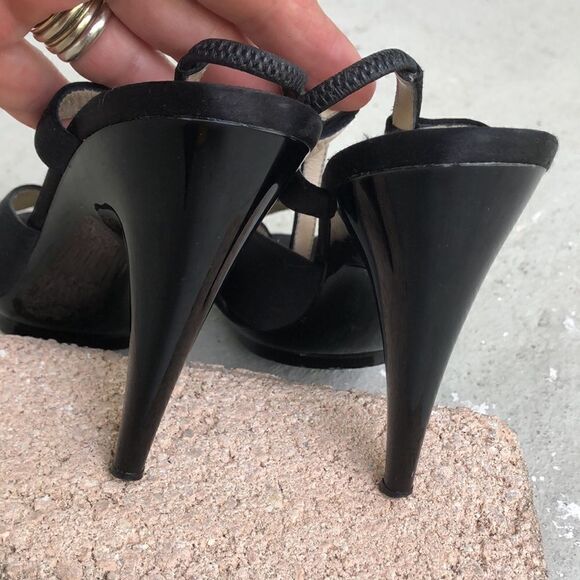 Jil Sanders Satin peep toe - Picture 6 of 9